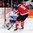 PRAGUE, CZECH REPUBLIC - MAY 9: Canada's Matt Duchene #9 with a scoring chance against France's Ronan Quemener #33 during preliminary round action at the 2015 IIHF Ice Hockey World Championship. (Photo by Andre Ringuette/HHOF-IIHF Images)

